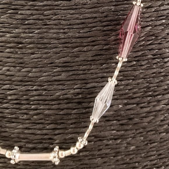 Long Sterling Silver & Swarovski Necklace/Lanyard - Picture 8 of 8